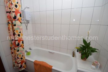 Bathroom with shower over bath